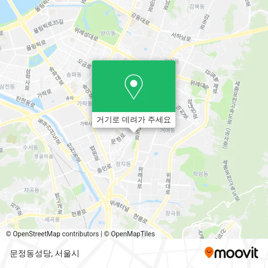 문정동성당 지도