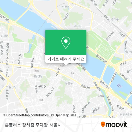 홈플러스 강서점 주차장 지도