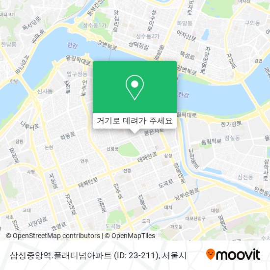 삼성중앙역.플래티넘아파트 (ID: 23-211) 지도