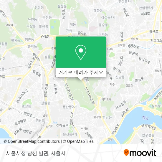 서울시청 남산 별관 지도