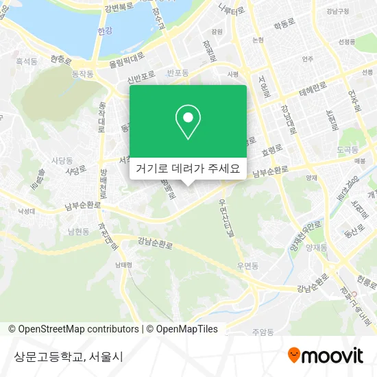 상문고등학교 지도