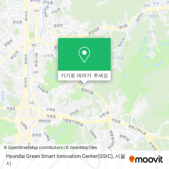 Hyundai Green Smart Innovation Center(GSIC) 지도