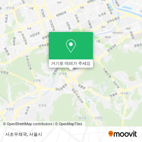 서초우체국 지도