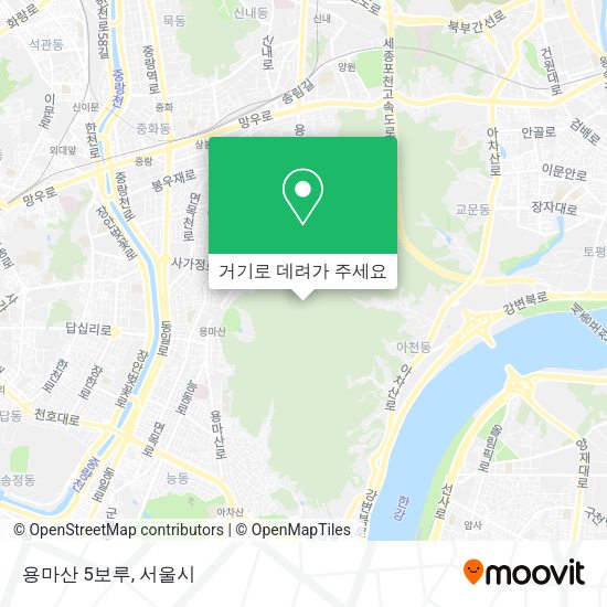 용마산 5보루 지도