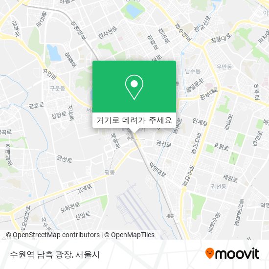 수원역 남측 광장 지도