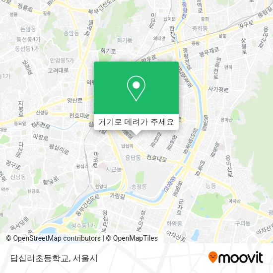 답십리초등학교 지도