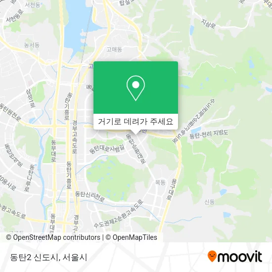 동탄2 신도시 지도