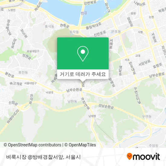벼룩시장 @방배경찰서앞 지도