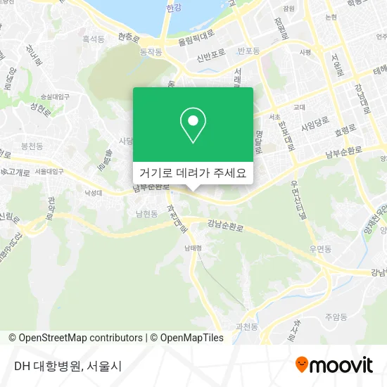 DH 대항병원 지도