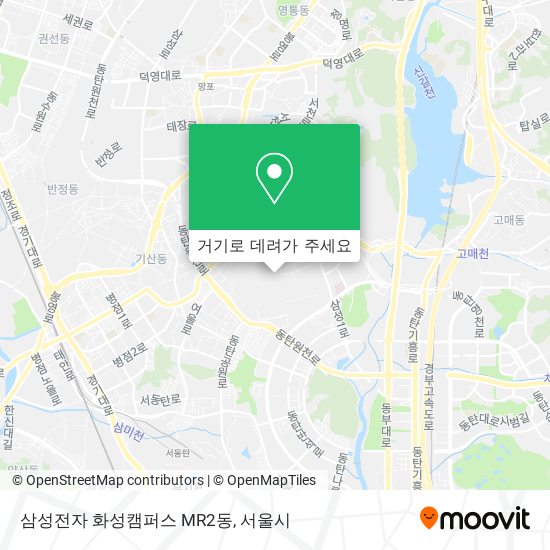 삼성전자 화성캠퍼스 MR2동 지도