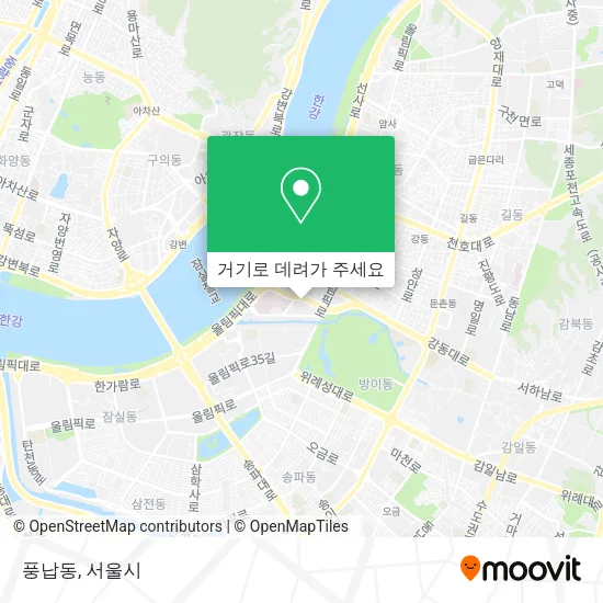 풍납동 지도