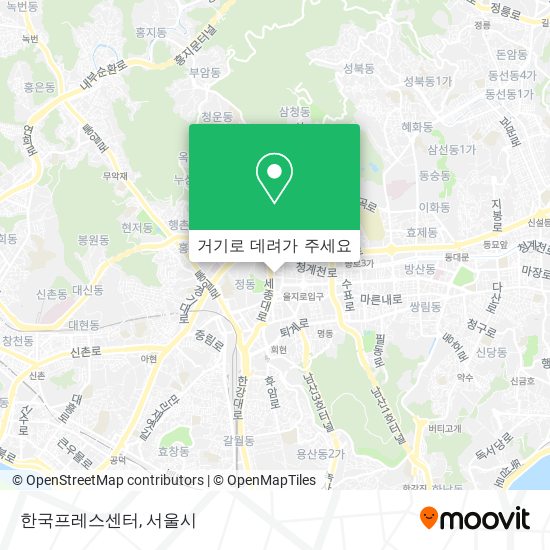 한국프레스센터 지도