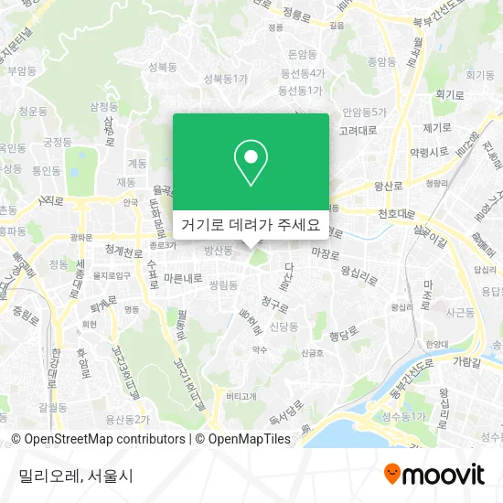 밀리오레 지도