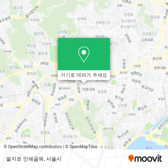을지로 인쇄골목 지도