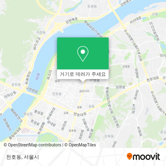 천호동 지도