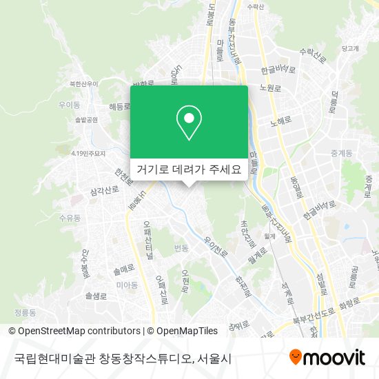 국립현대미술관 창동창작스튜디오 지도
