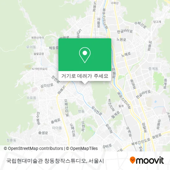 국립현대미술관 창동창작스튜디오 지도