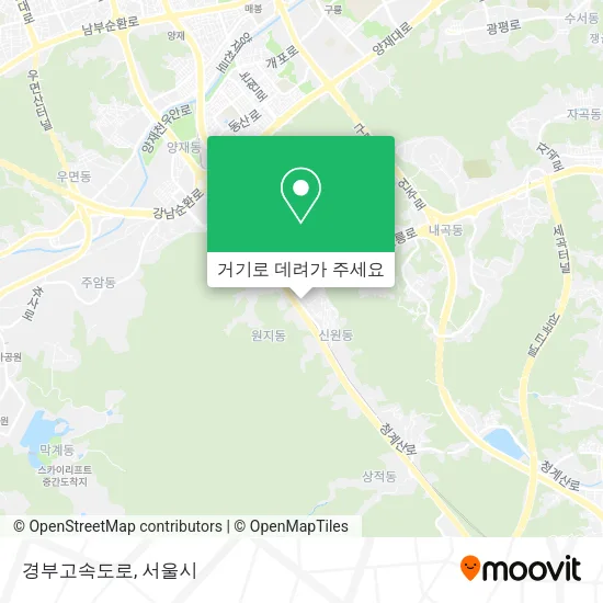 경부고속도로 지도