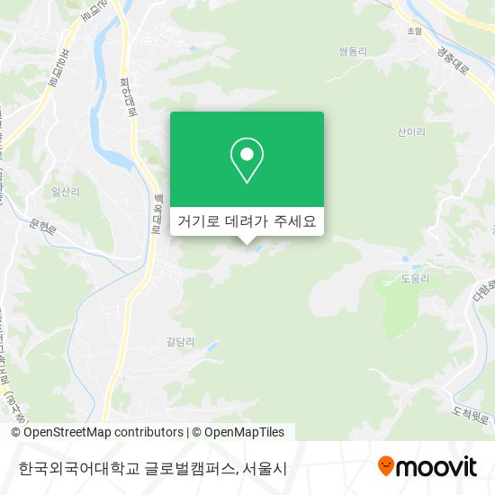 한국외국어대학교 글로벌캠퍼스 지도
