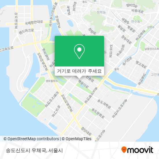 송도신도시 우체국 지도