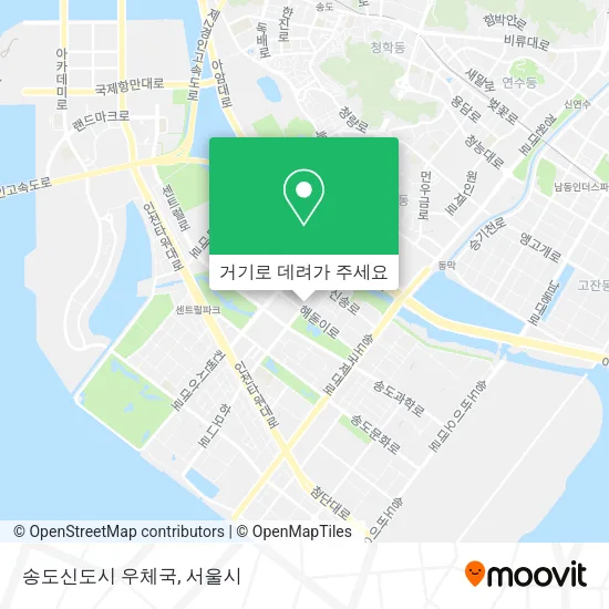 송도신도시 우체국 지도