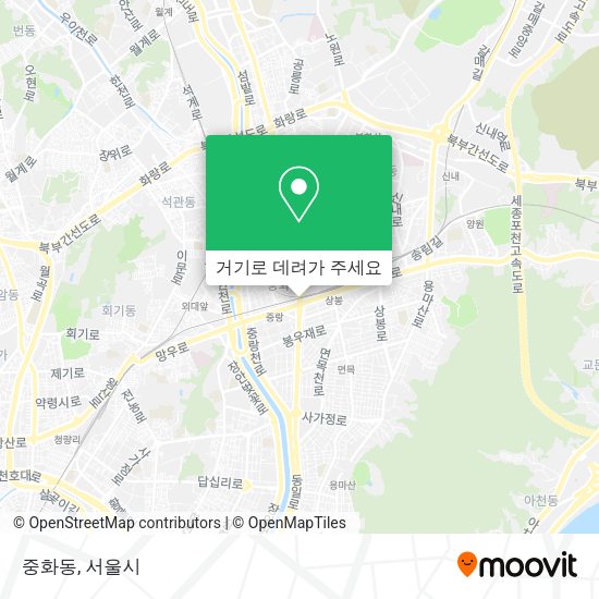 중화동 지도