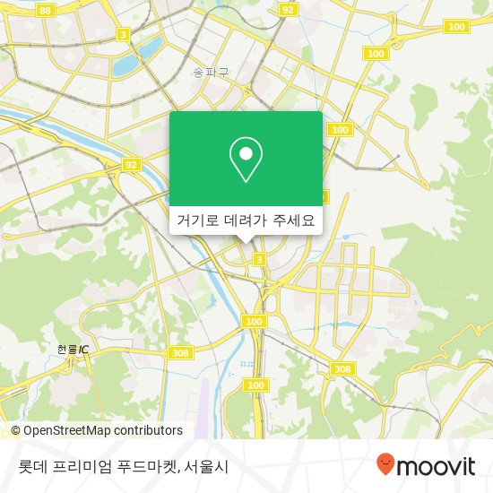 롯데 프리미엄 푸드마켓 지도