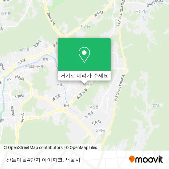 산들마을4단지 아이파크 지도