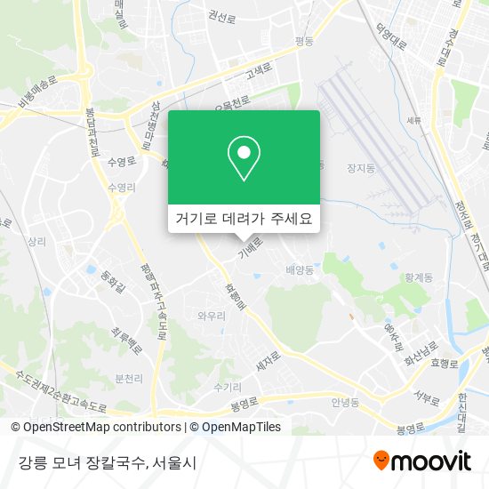 강릉 모녀 장칼국수 지도