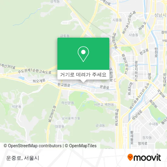 운중로 지도
