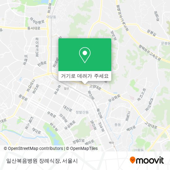 일산복음병원 장례식장 지도