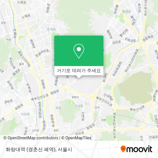 화랑대역 (경춘선 폐역) 지도