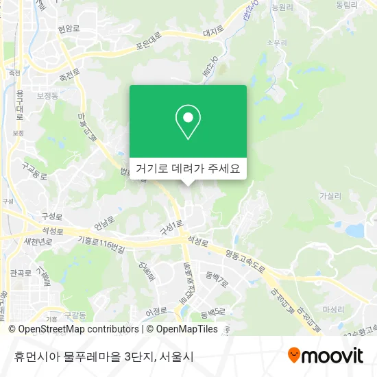 휴먼시아 물푸레마을 3단지 지도