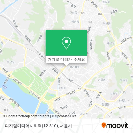 디지털미디어시티역(12-310) 지도