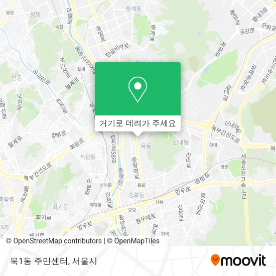 묵1동 주민센터 지도
