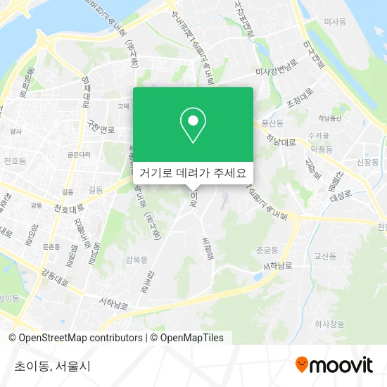 초이동 지도
