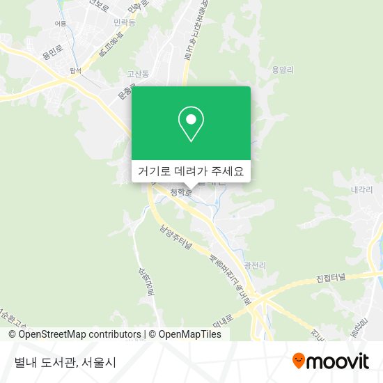 별내 도서관 지도