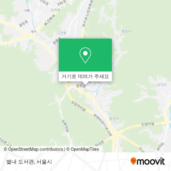 별내 도서관 지도
