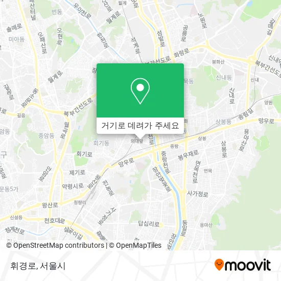 휘경로 지도