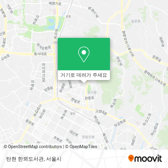 탄현 한뫼도서관 지도