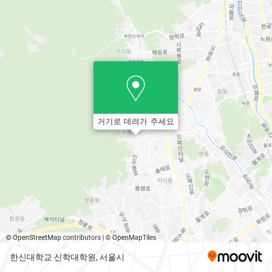 한신대학교 신학대학원 지도