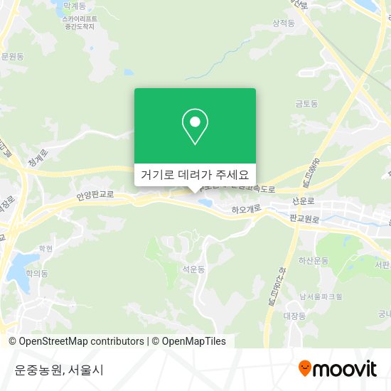 운중농원 지도