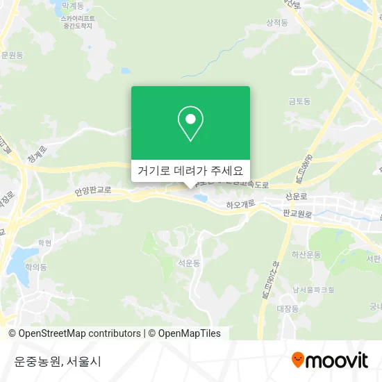 운중농원 지도