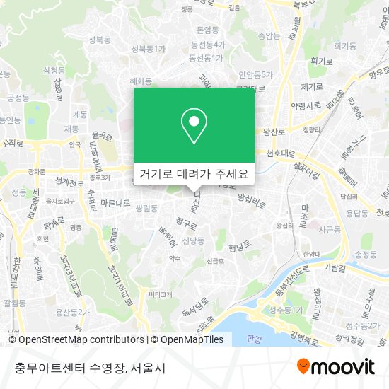 충무아트센터 수영장 지도