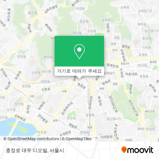 충정로 대우 디오빌 지도