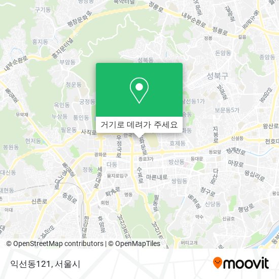익선동121 지도