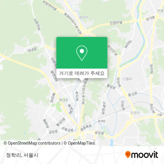 청학리 지도