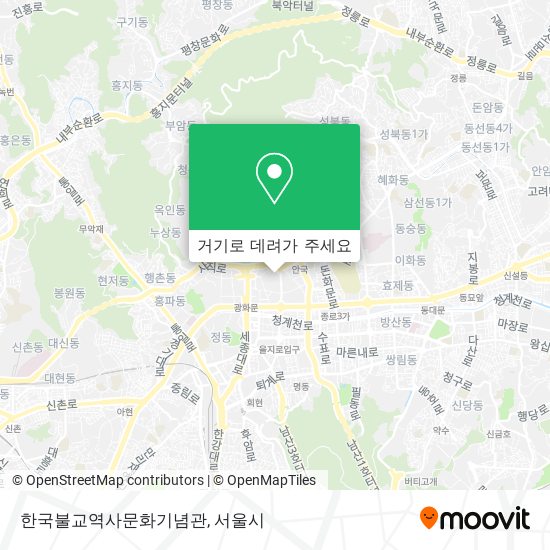 한국불교역사문화기념관 지도