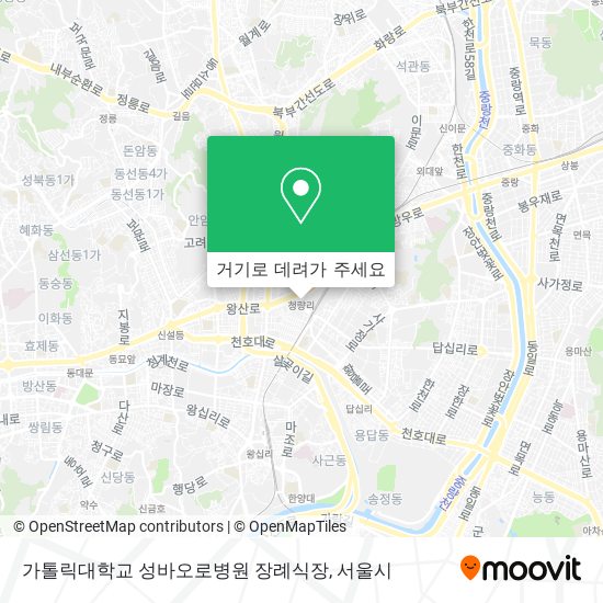 가톨릭대학교 성바오로병원 장례식장 지도