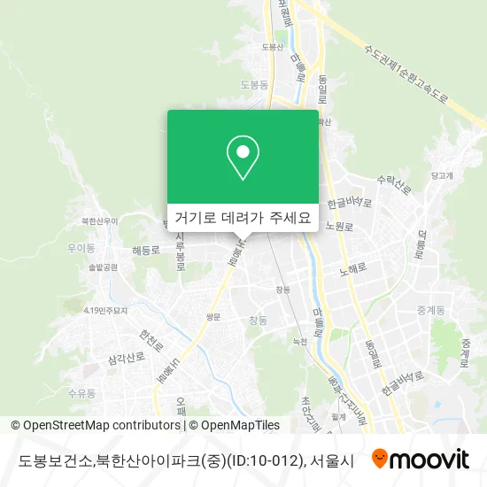 도봉보건소,북한산아이파크(중)(ID:10-012) 지도